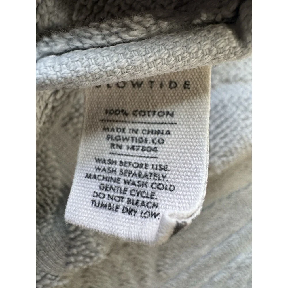 Anthropologie Slowtide Kalo Bath Towels Collection Set Of 2 Baby Blue 60”x30”EUC